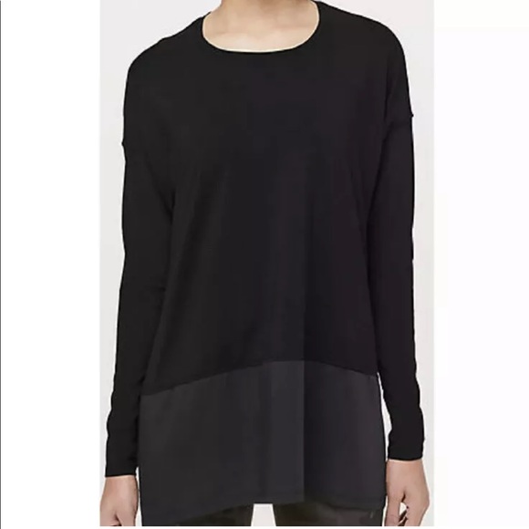 lululemon athletica Tops - Lululemon Ease of Mind Long Sleeve Black NWT